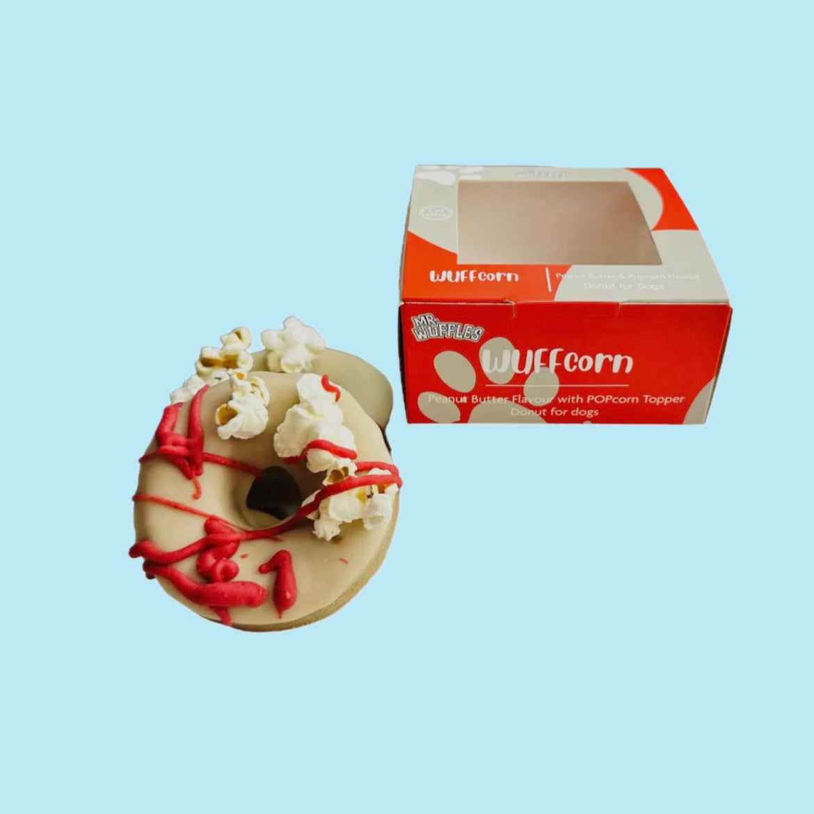 Vanilla and chocolate flavour donut