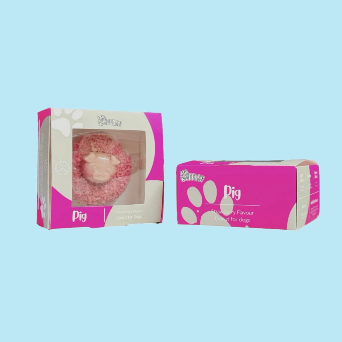 Strawberry flavour donut