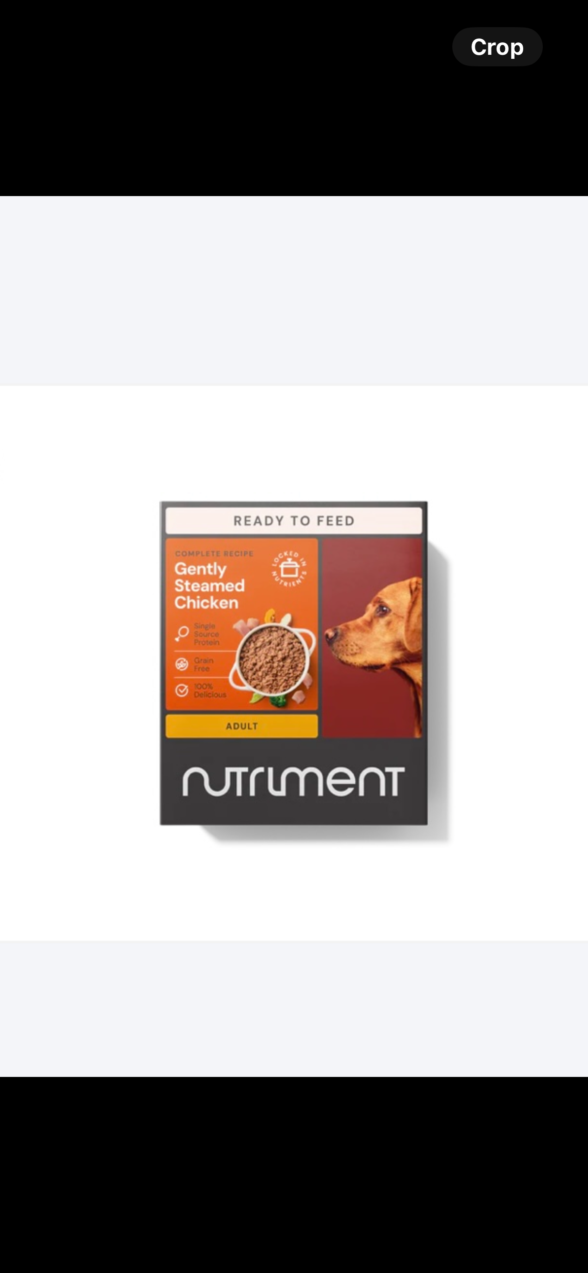 Nutriment gently steamed complete dog food