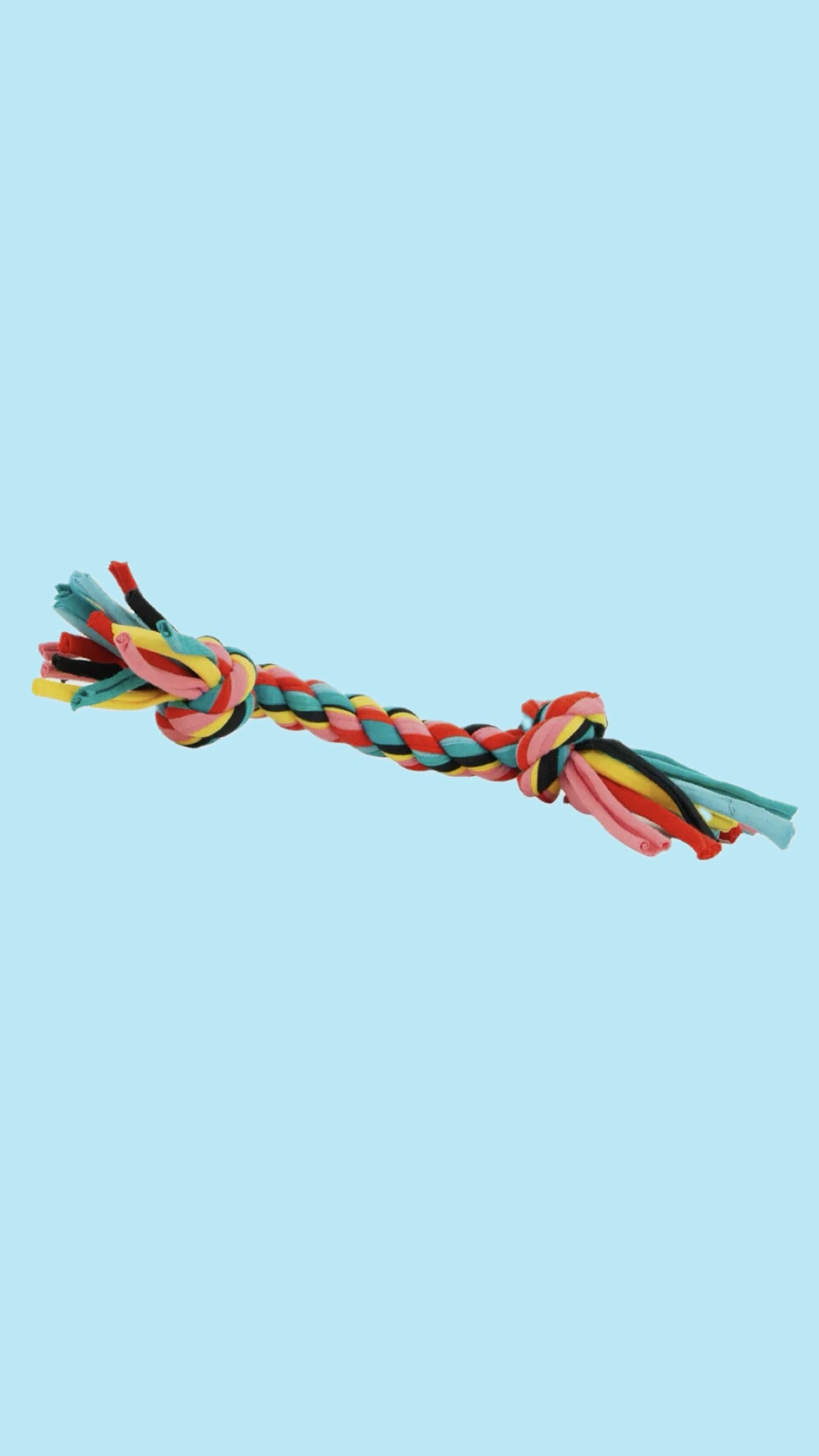 Multicoloured rope toy