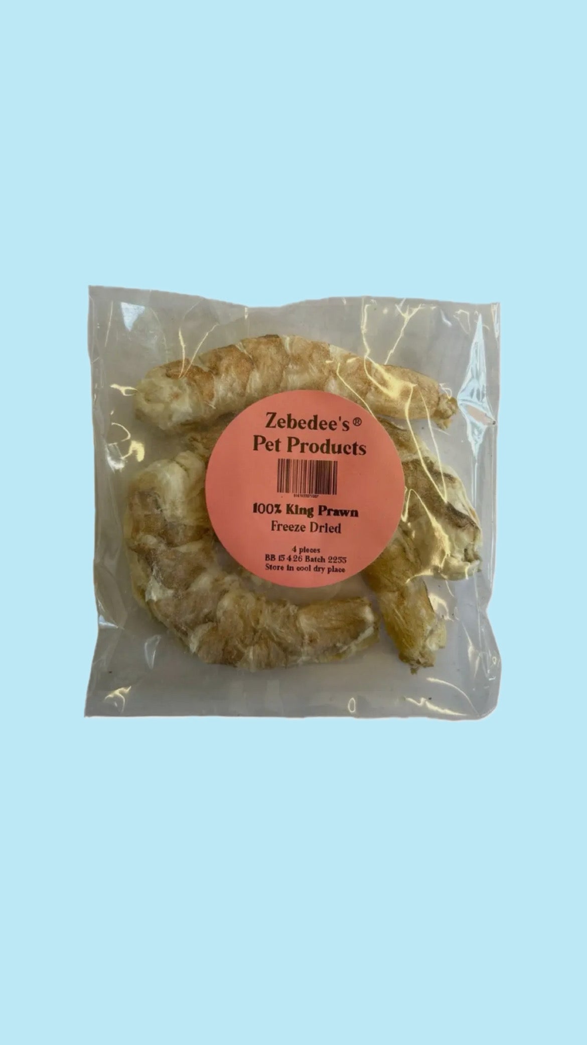 Freeze dried king prawns