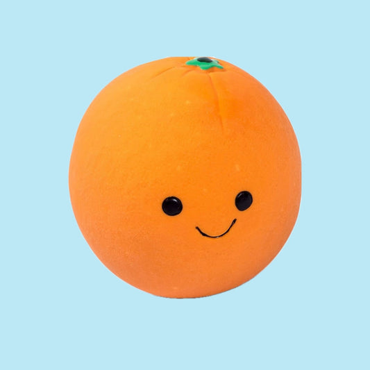 Large orange food face toy