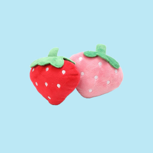 Plush strawberry toy