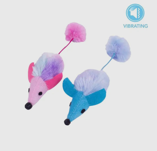 Vibrating mouse cat toy