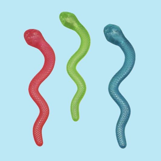 Meaty treat and cool long snake