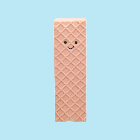 Pink wafer dog toy