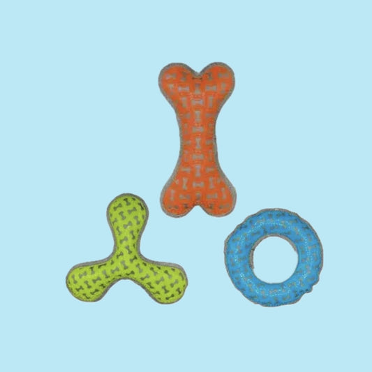 Oxford tough plush dog toy