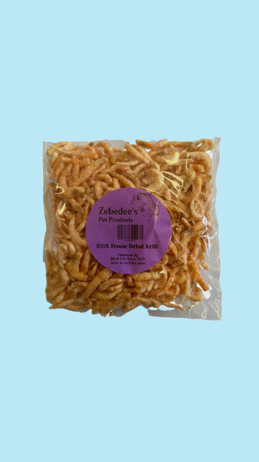 Freeze dried krill