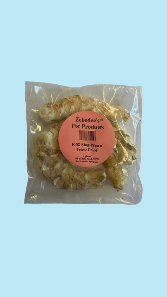 Freeze dried king prawns