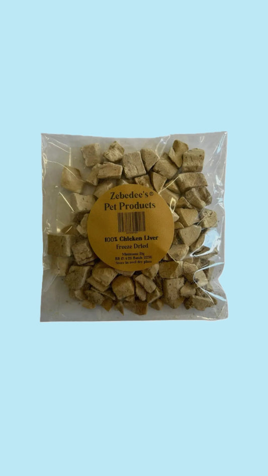 Freeze dried chicken liver